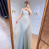 Serene Hill Sexy Silver Mermaid Detachable Skirt Beaded Luxury Arabic Evening Dresses Gowns 2025 For Women Party LA71618 - SERENE HILL