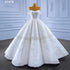 Serene Hill White Sexy Off Shoulder Lace Up Luxury Beaded Bride Gowns Wedding Dress 2025 High End Custom Made HM67478 - SERENE HILL