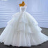 Serene Hill White Sexy One Shoulder Luxury Beaded Lace Up Bride Gowns Dubai Wedding Dress 2025 High End Custom Made HM67451 - SERENE HILL