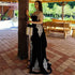 Serene Hill velvet Wine Red With Detachable Train Evening Gowns Split Luxury Tassel Sexy For Women Party 2025 LA70789 - SERENE HILL