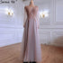 Sexy Spaghetti Straps Evening Dresses 2025 V-Neck Rhinestones Beading Formal Prom Gowns with Split robe de soiree LA60963 - SERENE HILL