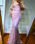 On Sale no return no refundSale Sexy Short Sleeves Mermaid Evening Dresses 2025 Embroidery Pearls Fashion Formal Dress Serene Hill LA6519 - SERENE HILL