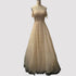 Silver Off Shoulder Short Sleeve Evening Dresses 2025 Dubai A-Line Beading Diamond Evening Gowns Serene Hill LA70263 - SERENE HILL