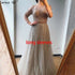 Sliver Arabic Luxury Beading Cape Sleeves A-Line Evening Dresses 2025 O-Neck A-Line Sexy Evening Gowns cerene Hill LA60869 - SERENE HILL