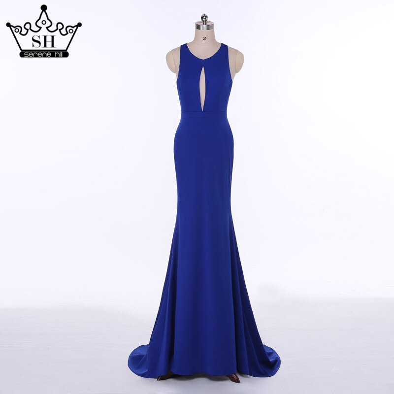 On Sale no return no refundSale Vestidos Festa Curto Blue Simple Prom Dresses Sexy Mermaid Elegant Fashion Long Evening Party 2025 Serene Hill LA6108 - SERENE HILL