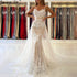 White Nude Spaghetti Strap Evening Dressese Gowns 2025 Mermaid Elegnat Lace For Women Party Serene Hill LA60731A - SERENE HILL