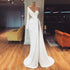 White One Shoulder Long Sleeves Evening Dress 2025 Satin Mermaid Simple Sexy Formal Dress Serene Hill LA70327 - SERENE HILL