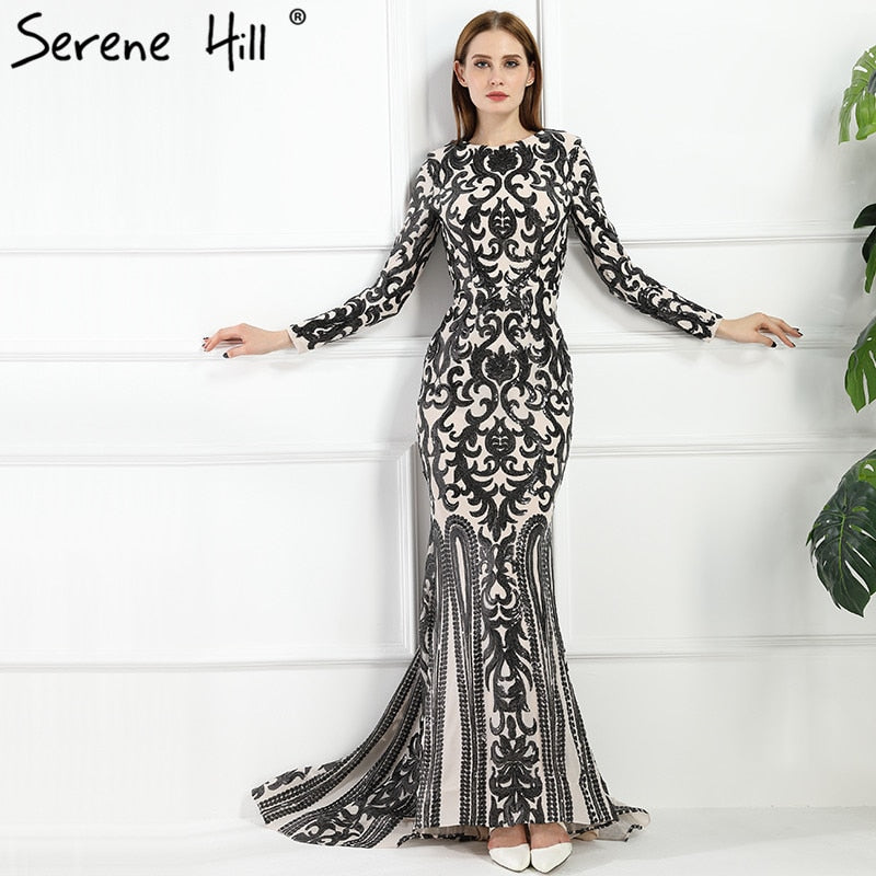 Sale Long Sleeve Muslim Mermaid Evening Dress Evening Gowns LA6196 - SERENE HILL