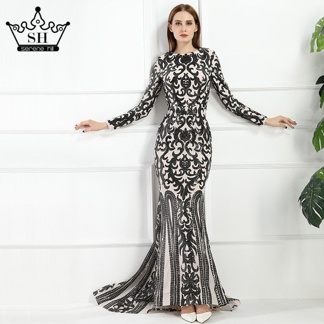 Sale Long Sleeve Muslim Mermaid Evening Dress Evening Gowns LA6196 - SERENE  HILL