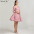 On Sale no return no refundSale Lace Simple Sexy Short Evening Dresses Knee-Length LA6449 - SERENE HILL