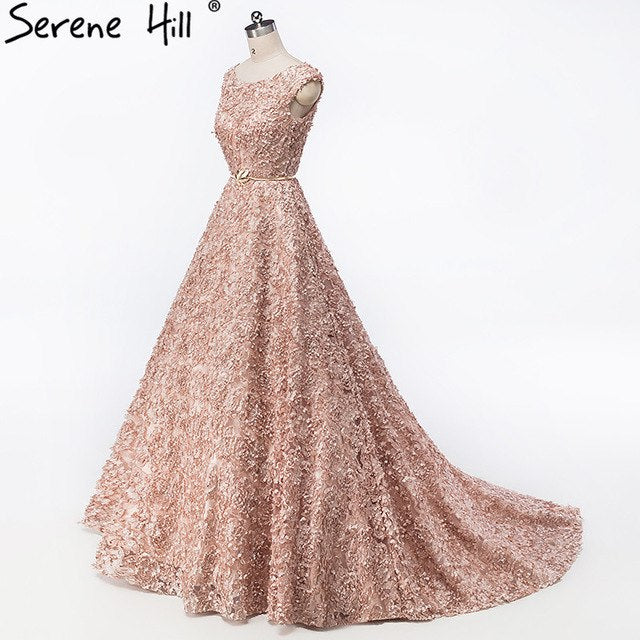 On Sale no return no refundSale Elegant Tulle Evening Dress Sleeveless Small Flowers Evening Gowns HA2064 - SERENE  HILL