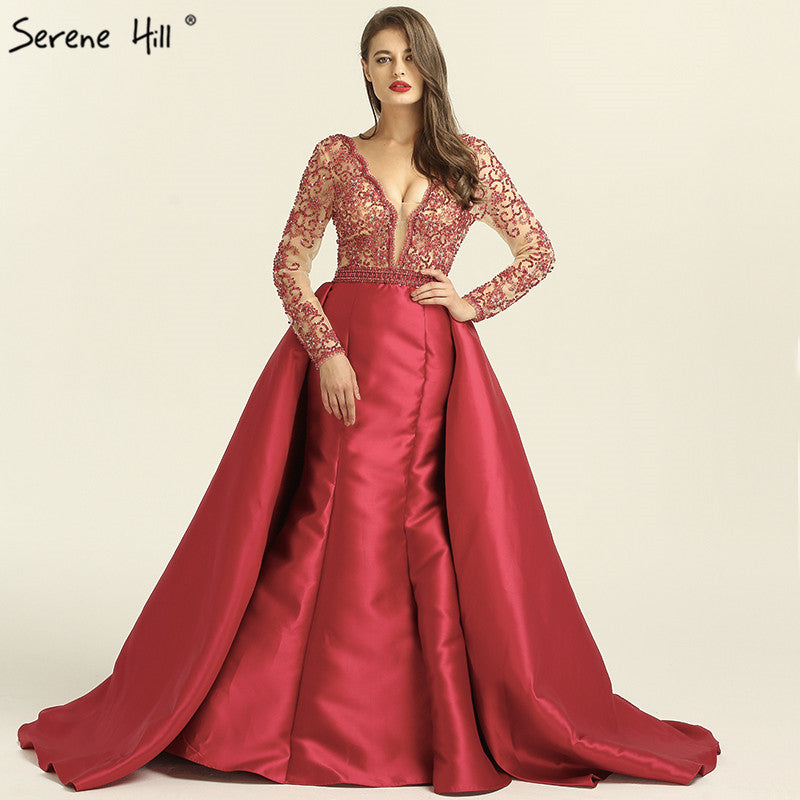Mermaid Satin Evening Dresses Evening Gowns LA6312 - SERENE HILL