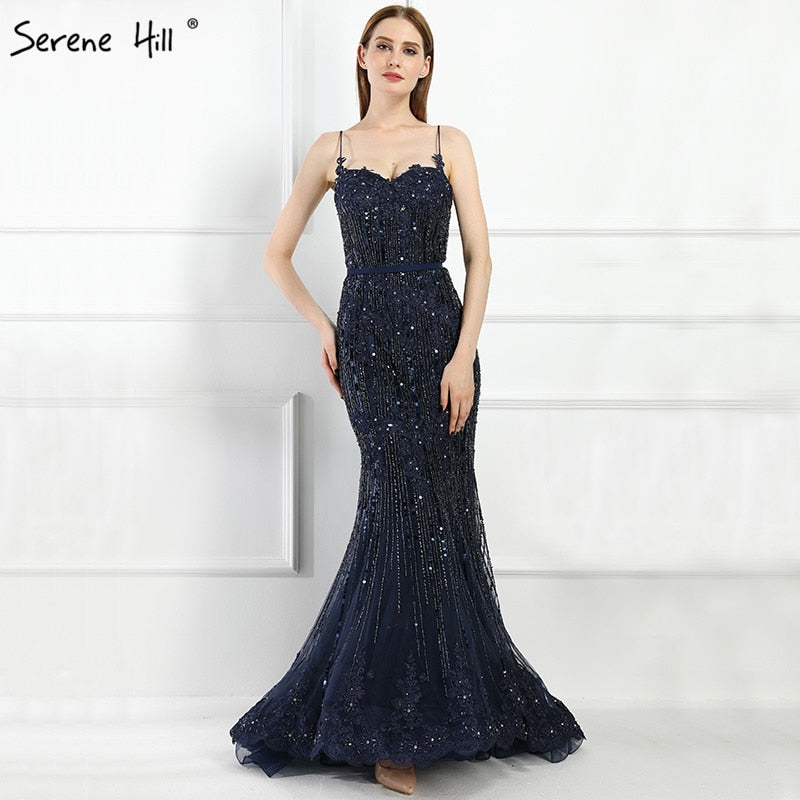 On Sale No Return No Refund Mermaid Lace Elegant Evening Dresses Evening Party LA6105 - SERENE  HILL