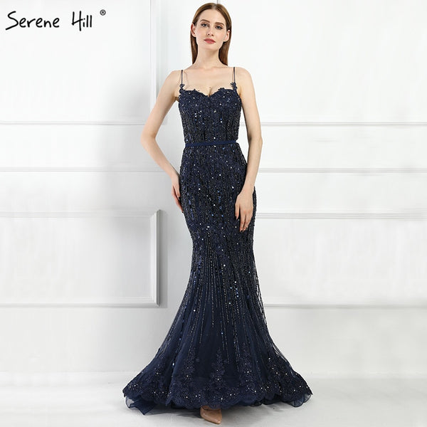 On Sale No Return No Refund Mermaid Lace Elegant Evening Dresses Evening Party LA6105 - SERENE  HILL