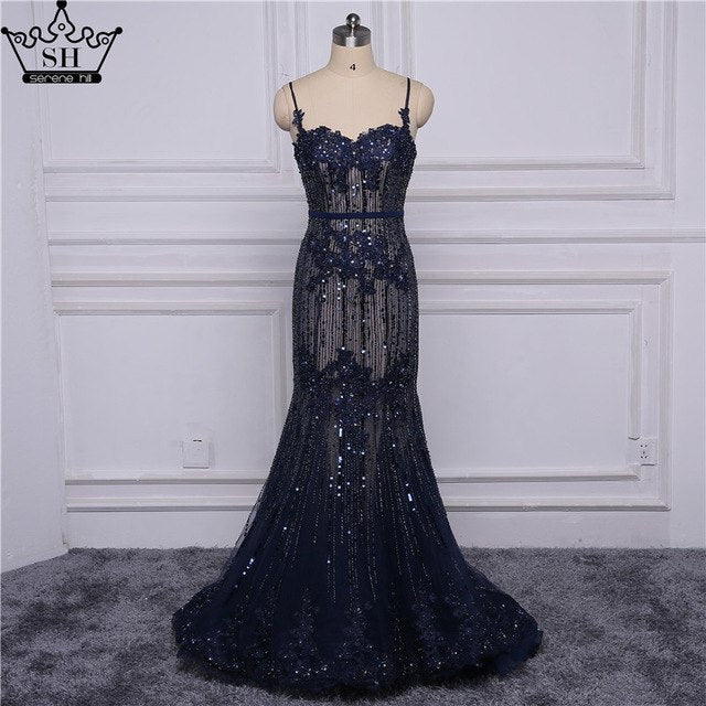 On Sale No Return No Refund Mermaid Lace Elegant Evening Dresses Evening Party LA6105 - SERENE  HILL