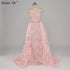 On Sale no return no refundSale Pink Lace Dubai Designer Sexy Evening Dresses Mermaid Evening Gown LA6282 - SERENE HILL
