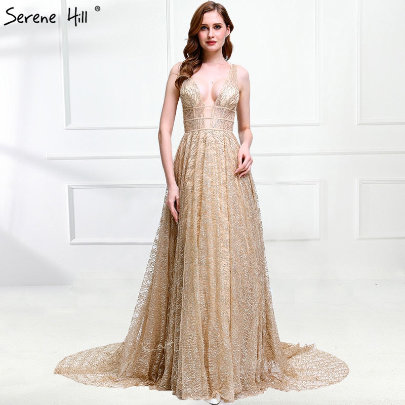 On Sale no return no refundSale Deep-V Sexy Tulle Evening Dresses  Evening Gowns LA6251 - SERENE  HILL