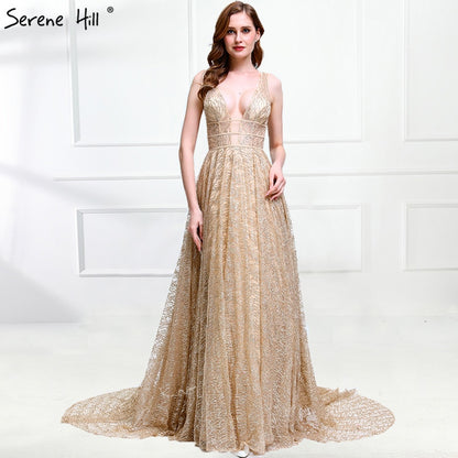 On Sale no return no refundSale Deep-V Sexy Tulle Evening Dresses Evening Gowns LA6251 - SERENE HILL