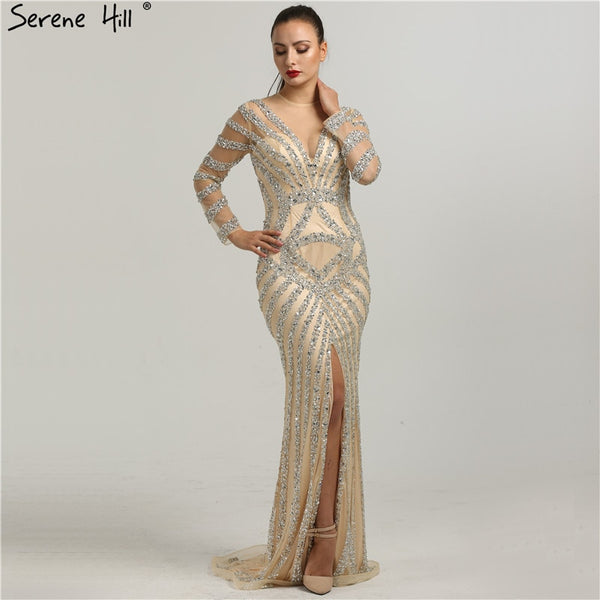 On Sale No Return No Refund   Evening Gown Designs Mermaid Beading Sequined LA6281 - SERENE  HILL