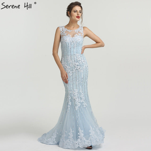 On Sale No Return No Refund Lace Mermaid Evening Dress Evening Gowns LA6455 - SERENE HILL