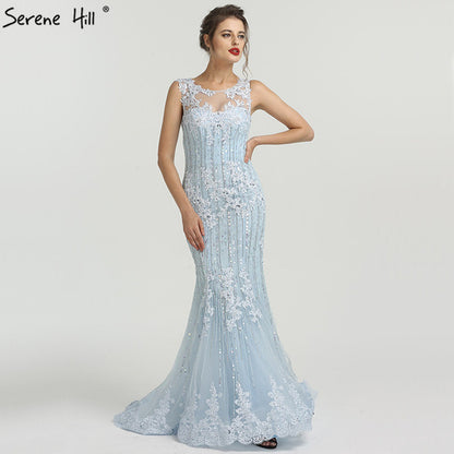 On Sale No Return No Refund Lace Mermaid Evening Dress Evening Gowns LA6455 - SERENE HILL