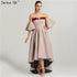 On Sale No Return No Refund Sale Evening Dresses beading Flowers Asymmetrical Evening Gowns QA8009 - SERENE HILL