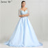 On Sale no return no refundSale V-Neck Sexy Evening Dresses Long Half Sleeves Crystal Beading LA6429 - SERENE HILL