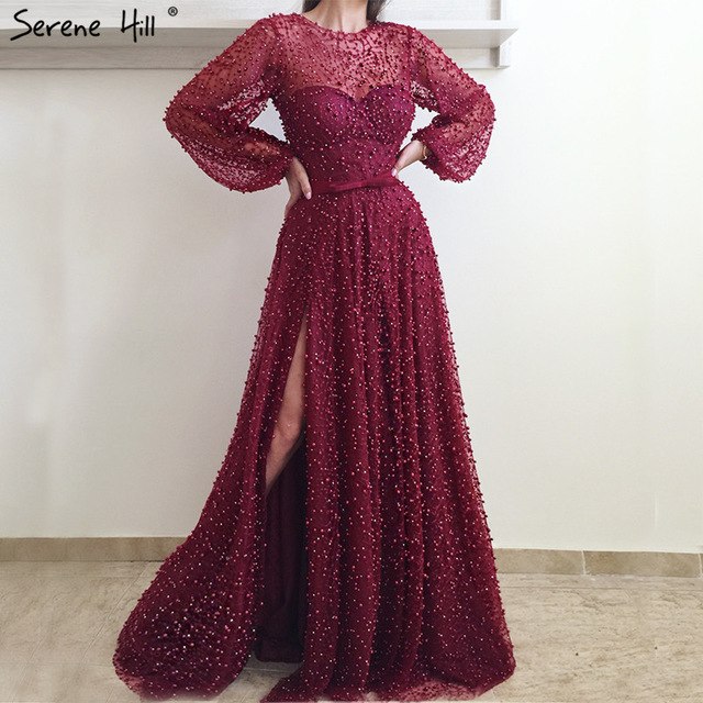 On Sale no return no refundLong Sleeve Evening Dresses Evening Gown LA6348 - SERENE  HILL