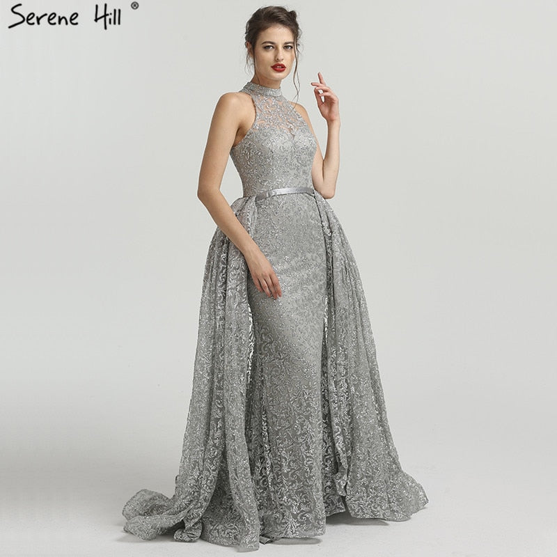 O-Neck Crysta Fashion Tulle Evening Gowns LA6279 - SERENE  HILL