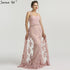 On Sale no return no refundSale Shoulder Strap Lace Evening Gowns Pearls Beading Mermaid LA6226 - SERENE HILL
