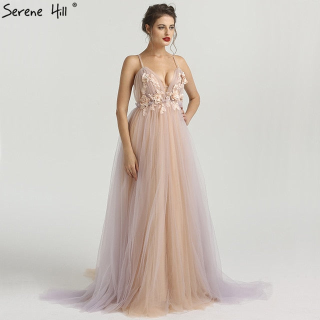 Luxury Pink  Evening Dresses Backless HA2187 On Sale - SERENE  HILL
