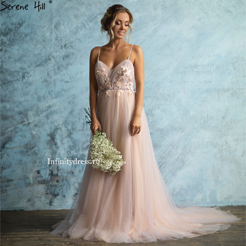 Luxury Pink  Evening Dresses Backless HA2187 On Sale - SERENE  HILL