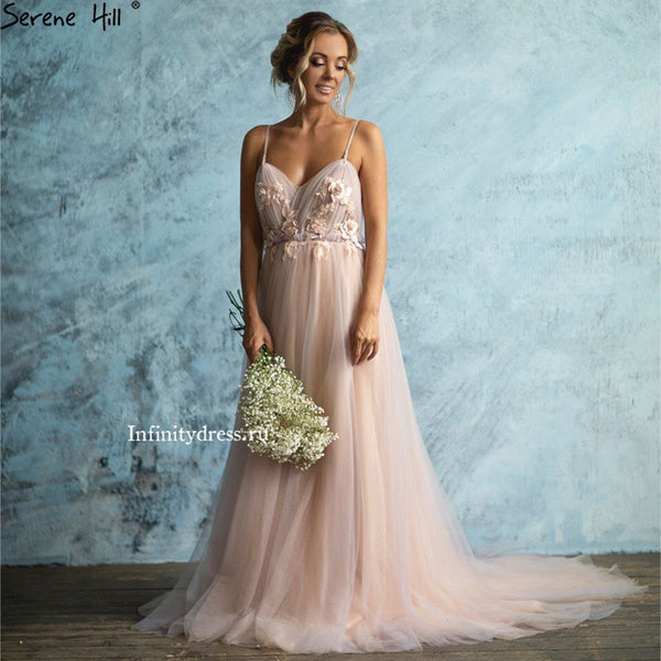 Luxury Pink  Evening Dresses Backless HA2187 On Sale - SERENE  HILL