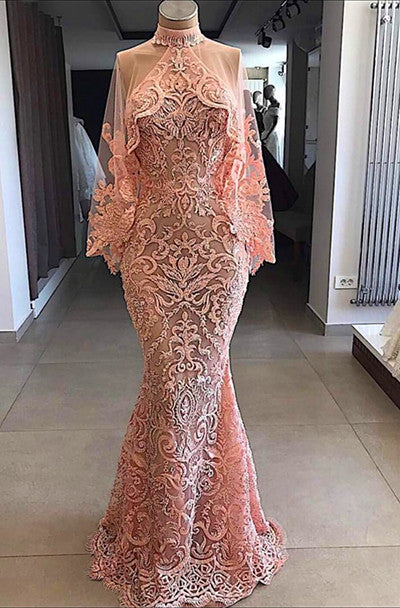 On Sale No Return No Refund Halter Mermaid Evening Dresses Sleeveless Evening Gowns LA6469 - SERENE HILL
