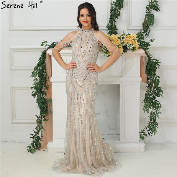 Sexy Evening Dress  Luxury Halter Mermaid Evening Dresses LA6615 On Sale - SERENE  HILL