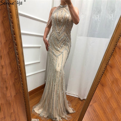 Sexy Evening Dress Luxury Halter Mermaid Evening Dresses LA6615 On Sale - SERENE HILL