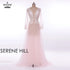 On Sale No Return No Refund Sale Formal dress Long Sleeve See Through Blue Evening Dresses Custom Size Plus Size HA2098 - SERENE HILL