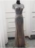 Luxury Sleeveless full diamond o neck Sexy Evening Dresses Dubai Design LA60742 - SERENE HILL