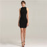 On Sale No Return No Refund Sale Diamond CUT-OUT Black Simple Evening Gowns Crystal Sleeveless Evening Party Dresses LA6240 - SERENE HILL